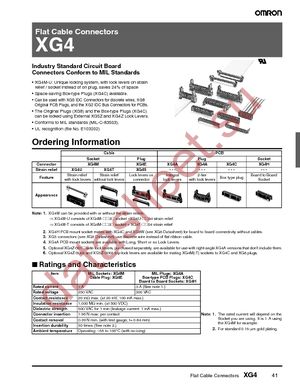 XG4M-1031-T datasheet  